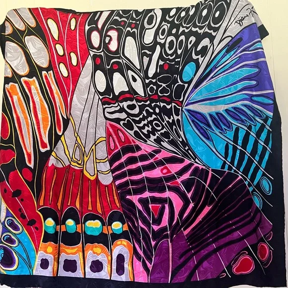 Diane Freis silk scarf - Picture 1 of 5